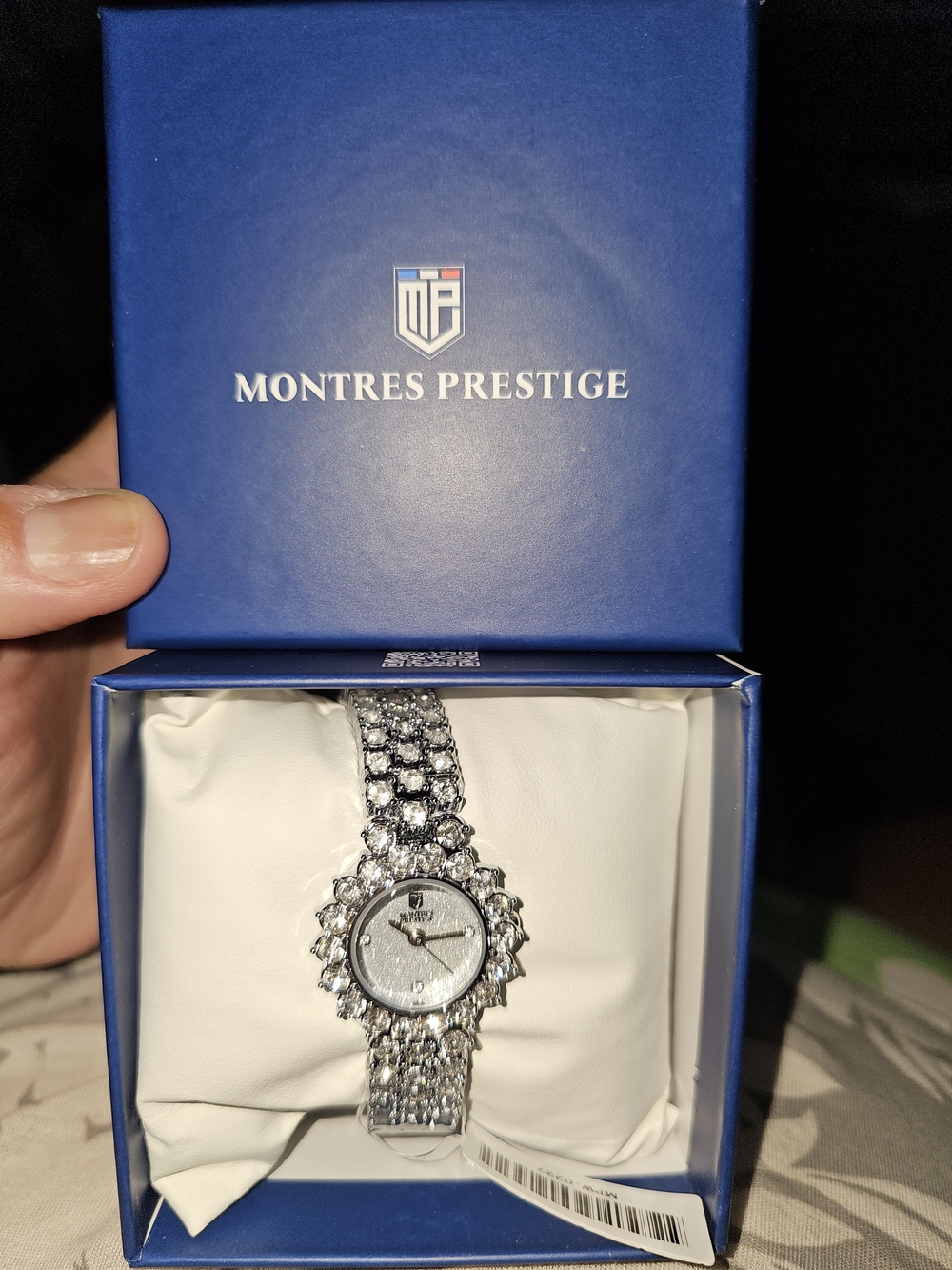 Women's Silver Crystal Bracelet Watch